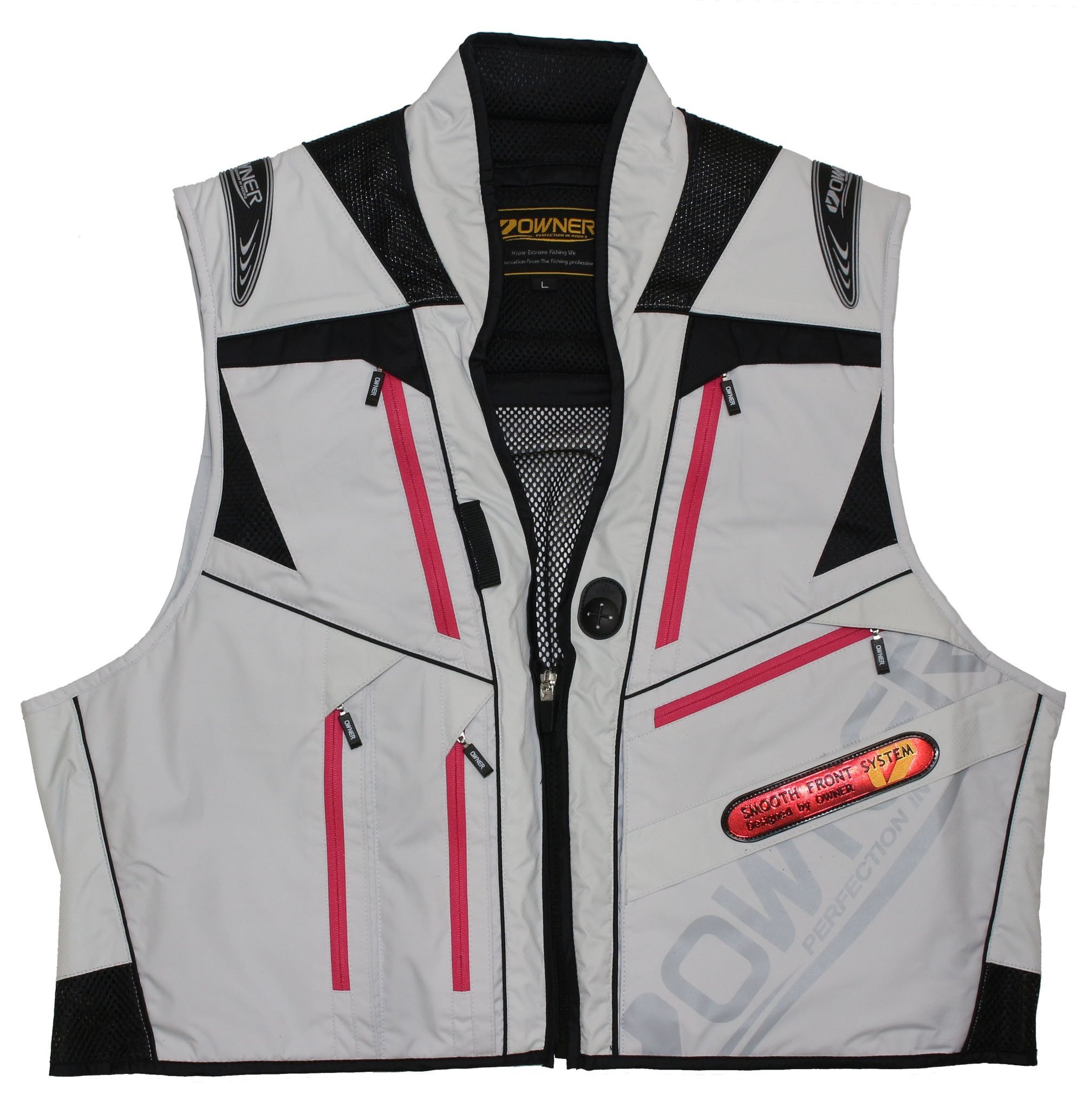 Amazon | OWNER(オーナー) ベスト 鮎渓流 ST LL ホワイト/ピンク